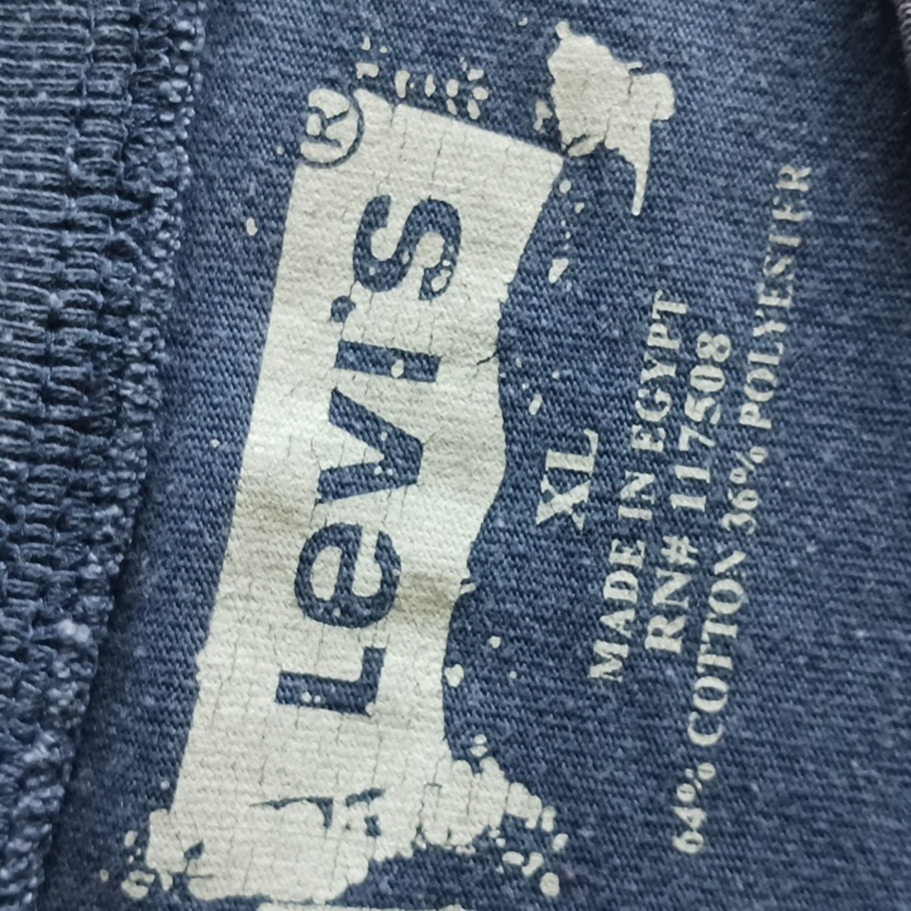 Vintage Levi's Blue Long Sleeve Shirt - XL - Cotton/Polyester blend - Picture 7 of 8